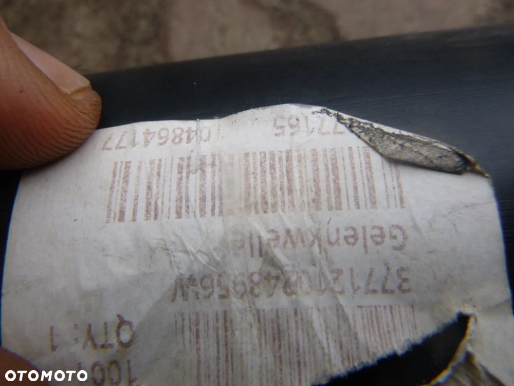 przekażnik szerokokątny  nowy Wałek  wał WOM 1x szerokokątny cytryna G5 G6 1210mm - 2