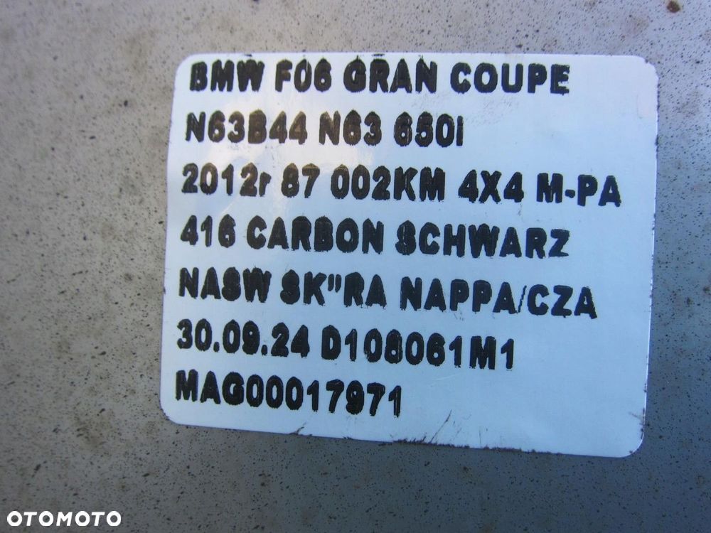 BMW F13 F06 650I F12 TŁUMIK KOMPLETNY WYDECH 7629377 7629137 18307629377 - 15