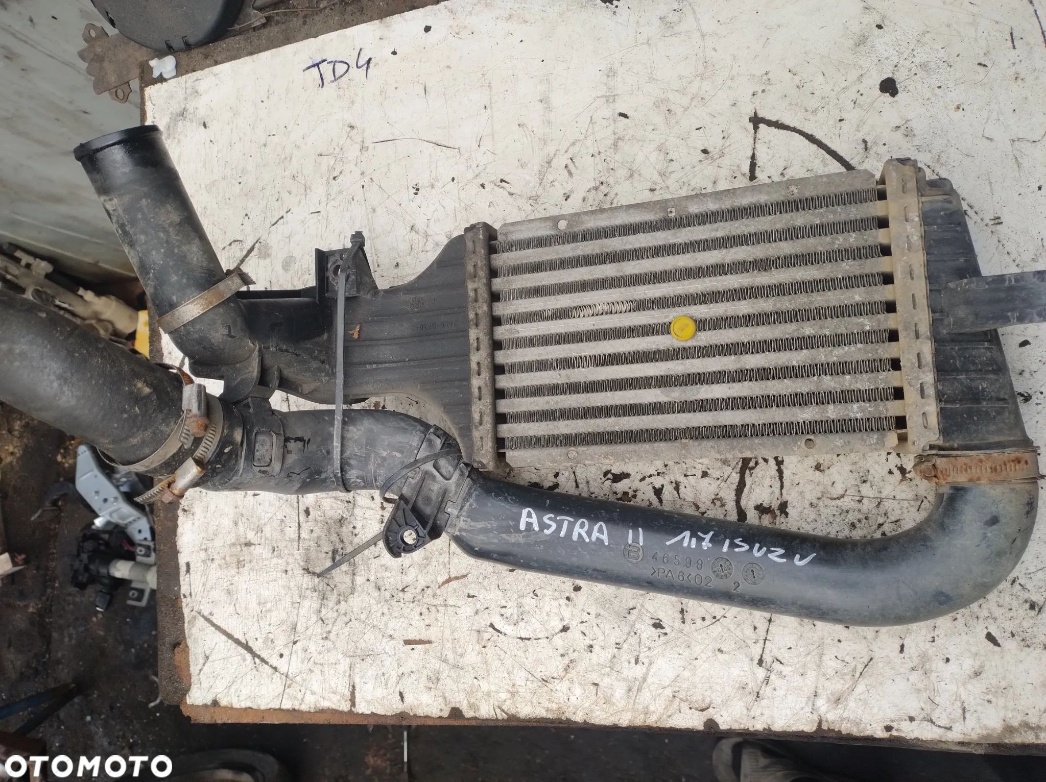 OPEL ASTRA II 1,7 isuzu chlodnica powietrza intercooler - 1