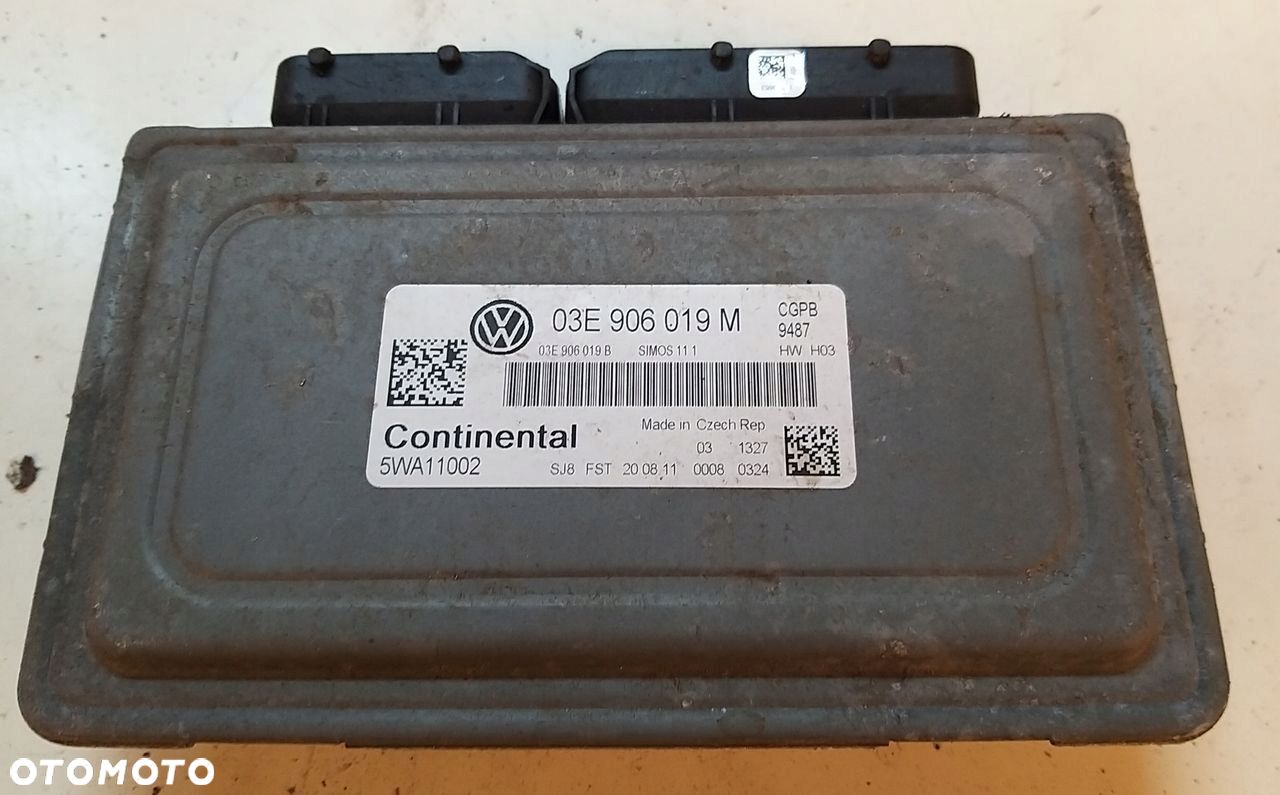 KOMPUTER STEROWNIK 03E906019M VW POLO 6R 1.2 IBIZA - 1