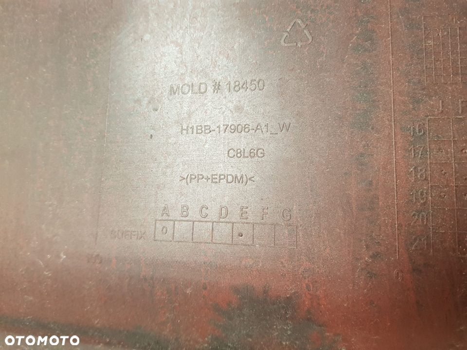 FORD FIESTA MK8 17-21 ZDERZAK TYŁ TYLNY POD 6PDC KOLOR RACE RED H1BB-17906-A1 - 12