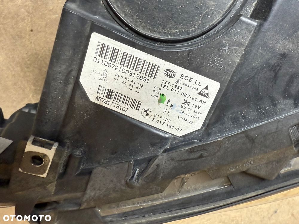 BMW 5 F10 F11 LIFT LCI LAMPA LEWA PRZÓD BI-XENON NIESKRĘTNY 7317131 - 7