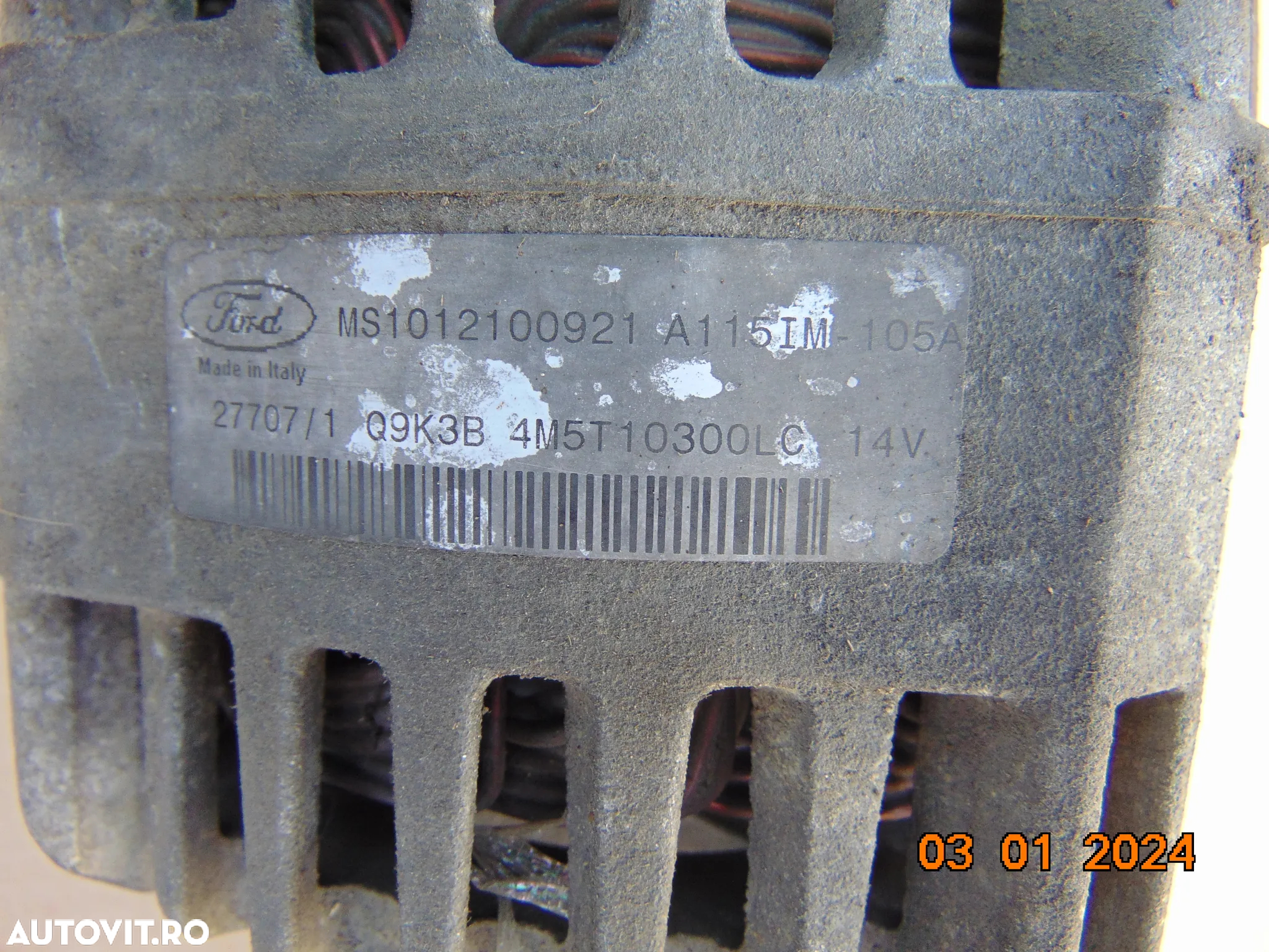 Alternator Ford 1.8 Focus c max transit connect mondeo 1.8tdci tddi - 4