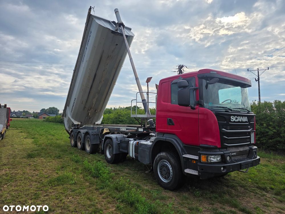 Scania G 410 4x4 + Carnhel Stalowa 26m3  z Niemiec - 3