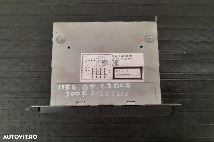 Radio cd 1K0035186T 1K0035186T Volkswagen VW Golf 5 [2003 - 2009] Var - 2