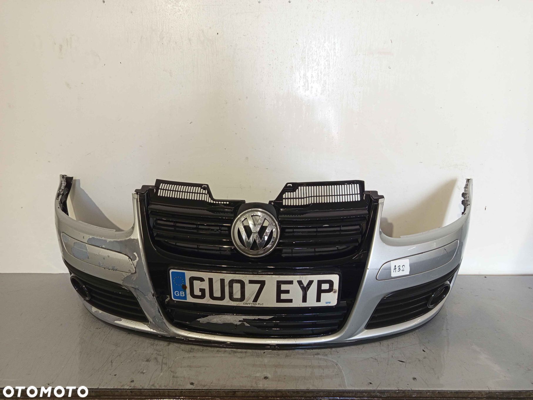 + ZDERZAK PRZÓD PRZEDNI DO VW VOLKSWAGEN GOLF V 5 KOMBI JETTA GT LA7W SREBRNY DO MALOWANIA ! - 1