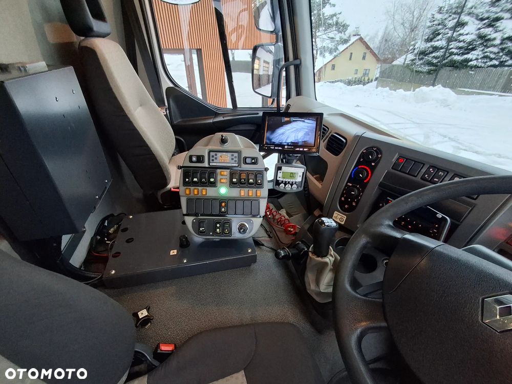 Renault Midlum 220 DXI Zamiatarka SEMAT Zoeller Johnston Szczotki L/R Obie Strony 2012r Napęd Hydrostat Euro 5 Rura Do Liści Studzienek 3873 Mth - 21