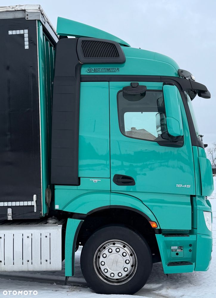 Mercedes-Benz ACTROS 1845 / FIRANKA / 18 EUROPALET / ALUSY / 8 000 KG ŁADOWNOŚCI / 2018 ROK / SPROWADZONY / AUTOMAT / SYPIALKA / EURO 6 - 6