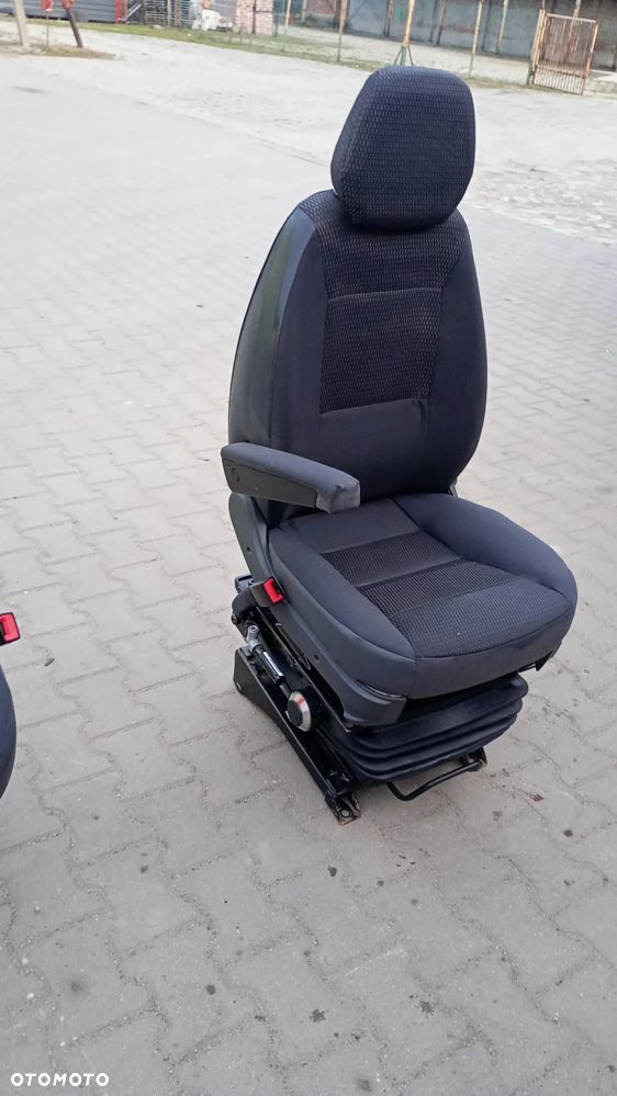 Fv Fotel PNEUMATYCZNY ISRI Fiat Ducato Fotel kierowcy Peugeot Boxer  FOTEL podwójny pasażera Citroen Jumper Fotel kierowcy pompowany KOMPLET Foteli - 8