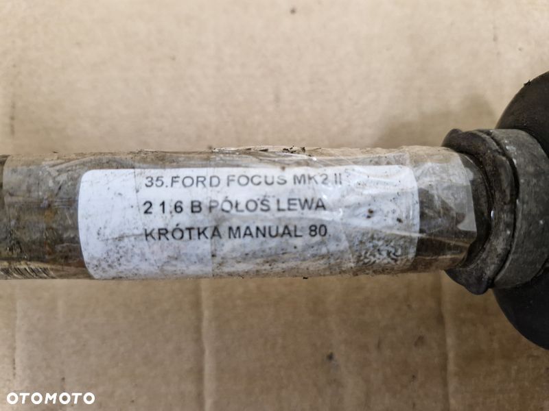 ford focus 2 ii mk2 1.6 b półoś lewy przód lewa przednia krótka 3m51-3b437-dg - 4