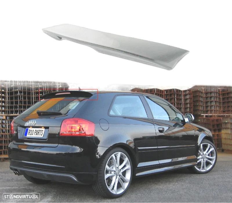 ABA AILERON VIDRO TRASEIRO AUDI A3 8P 03-11 LOOK S LINE S3 - 1