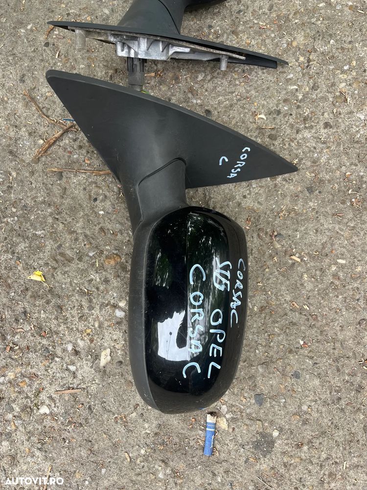 Oglinda stanga/Oglinda dreapta Opel Corsa C negru electrica - 3