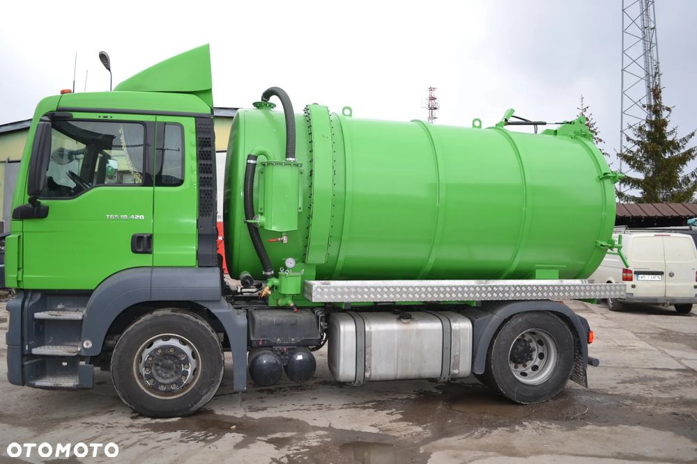 MAN TGS 18.420 2018 ROK ASENIZACYJNY SZAMBIARKA NOWA BECZKA 12.5 m³ POMPA JUROP RV 360 KLIMATYZACJA - 5