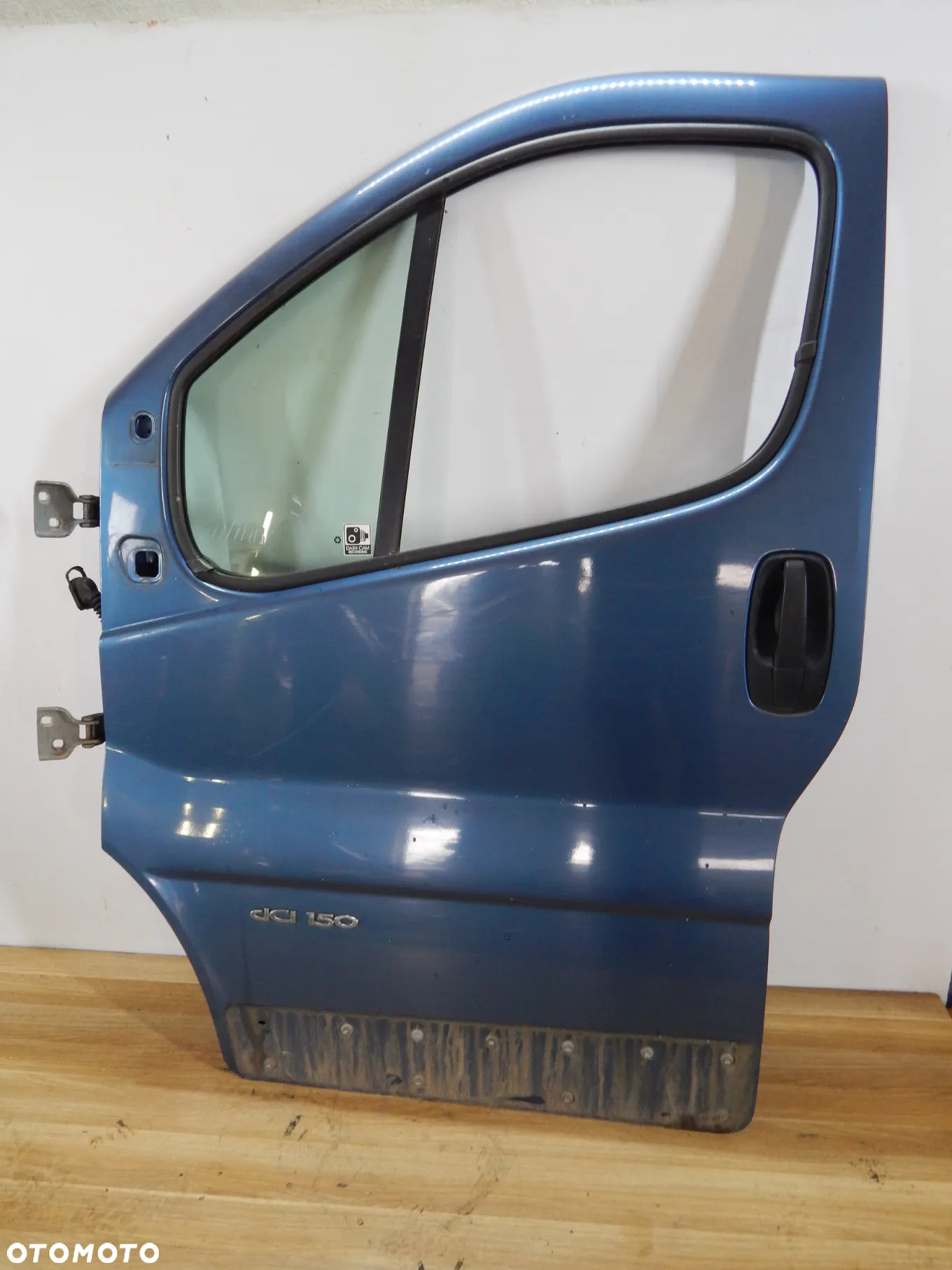 Drzwi przód Trafic II Vivaro Primastar 01-14 niebieskie TEJ43 Łuków części - 3