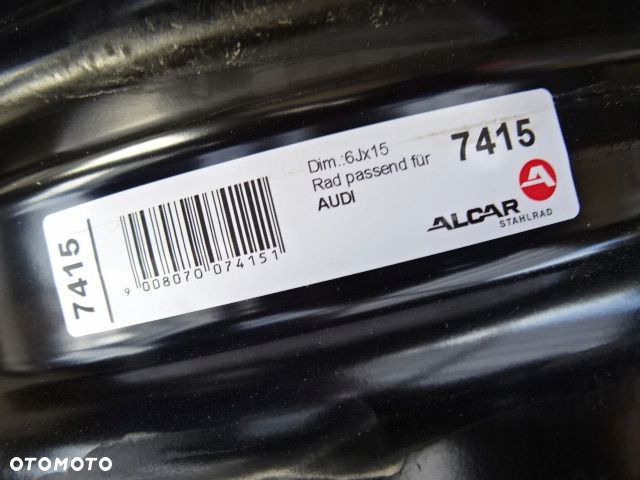 5x100 6Jx15 ET29 AUDI A1 model od 2010-2018 - 7
