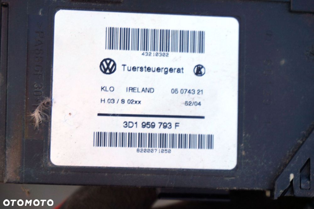 SILNICZEK SZYBY LEWY PRZÓD TOUAREG I 7L 3D1959793F VOLKSWAGEN 2002-2010 - 3