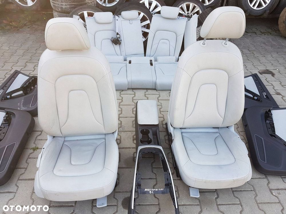 AUDI A4 B8 LIFT 11-15r KOMBI FOTELE SKÓRZANE KANAPA - 6