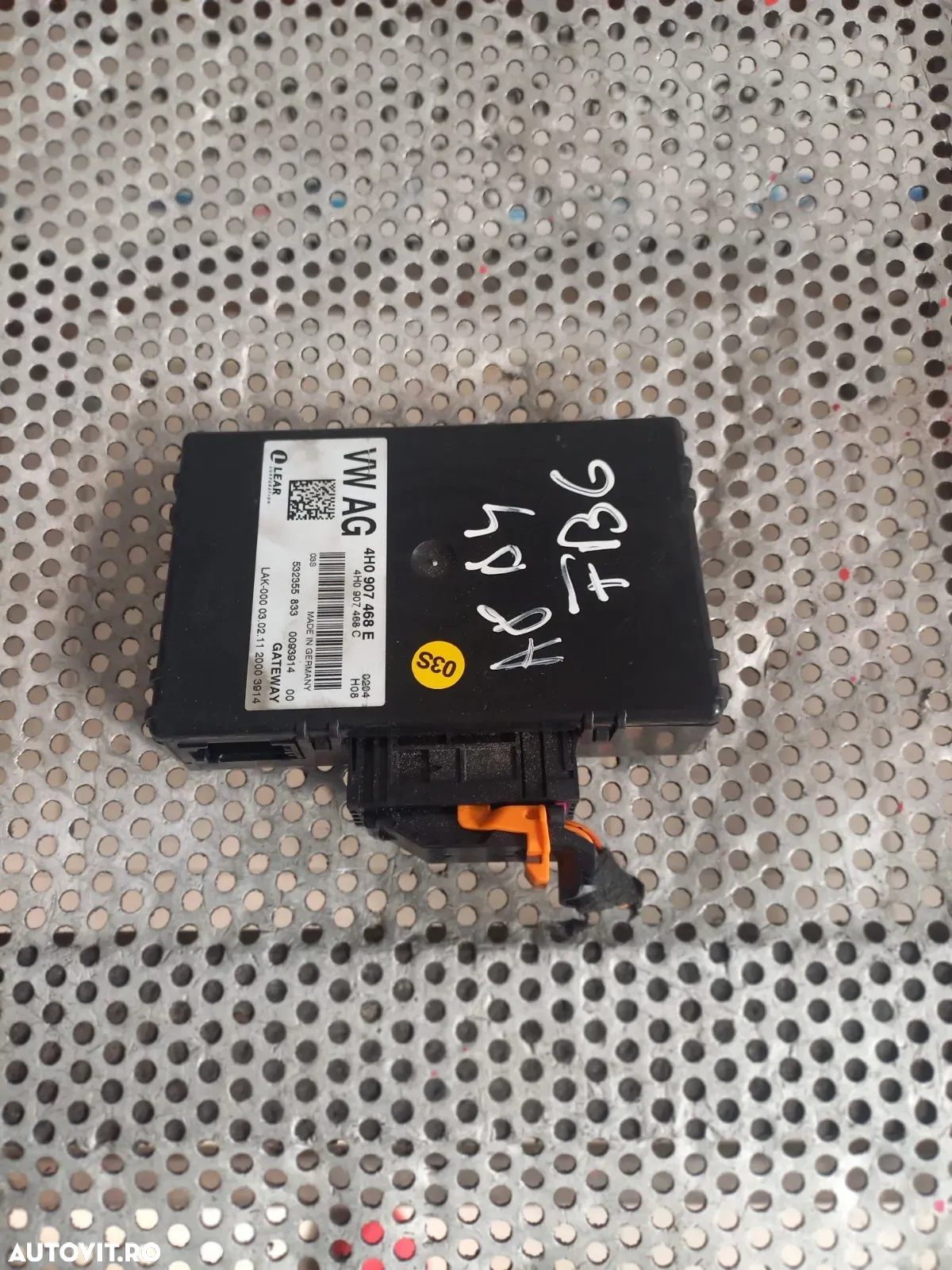 Modul Can Gateway Audi A8 4H D4 An 2010-2011-2012-2013-2014-2015-2016-2017 Cod 4H0907468E Dezmembrez Audi A8 4H D4 Volan Stanga 3.0 Tdi Quattro Motor CDT Cutie MXU - Dezmembrari Arad - 3