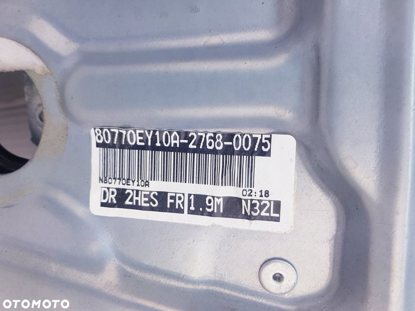 NISSAN QASHQAI I PODNOŚNIK SZYBY PRAWY PRZÓD ORYG - 5