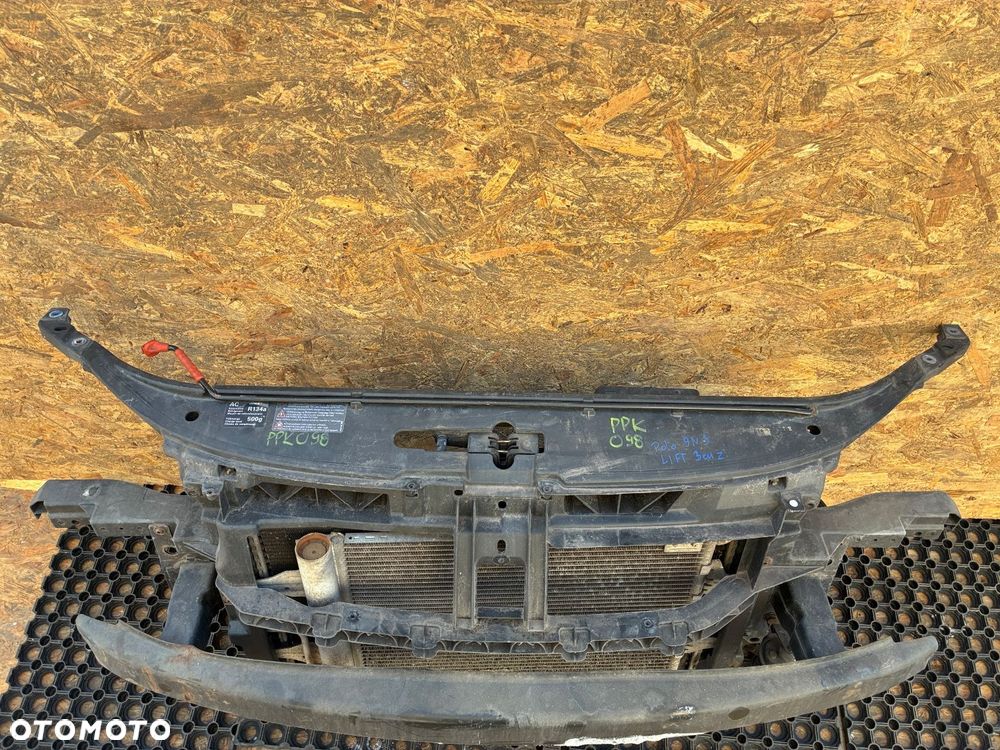 VW POLO 9N3 LIFT BENZYNA  PB PAS PRZEDNI CHŁODNICA WENTYLATOR KOMPLET - 9