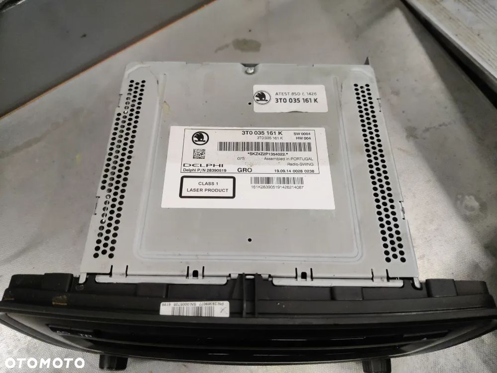 Radio CD Swing Skoda Superb 2 II Lift FL Delphi 3T0035161K - 6