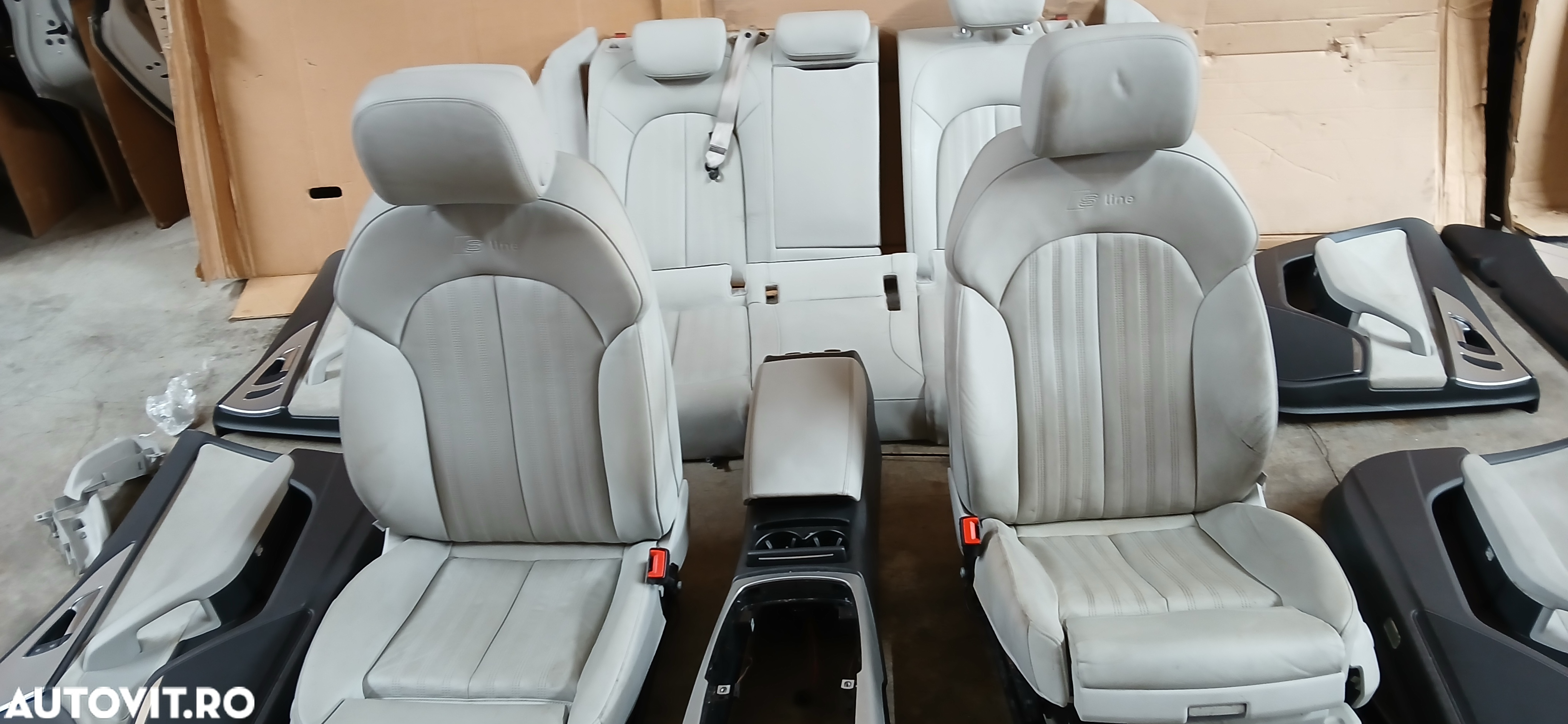 Interior de piele S-line Audi A6 4G c7 2013-2018 - 8