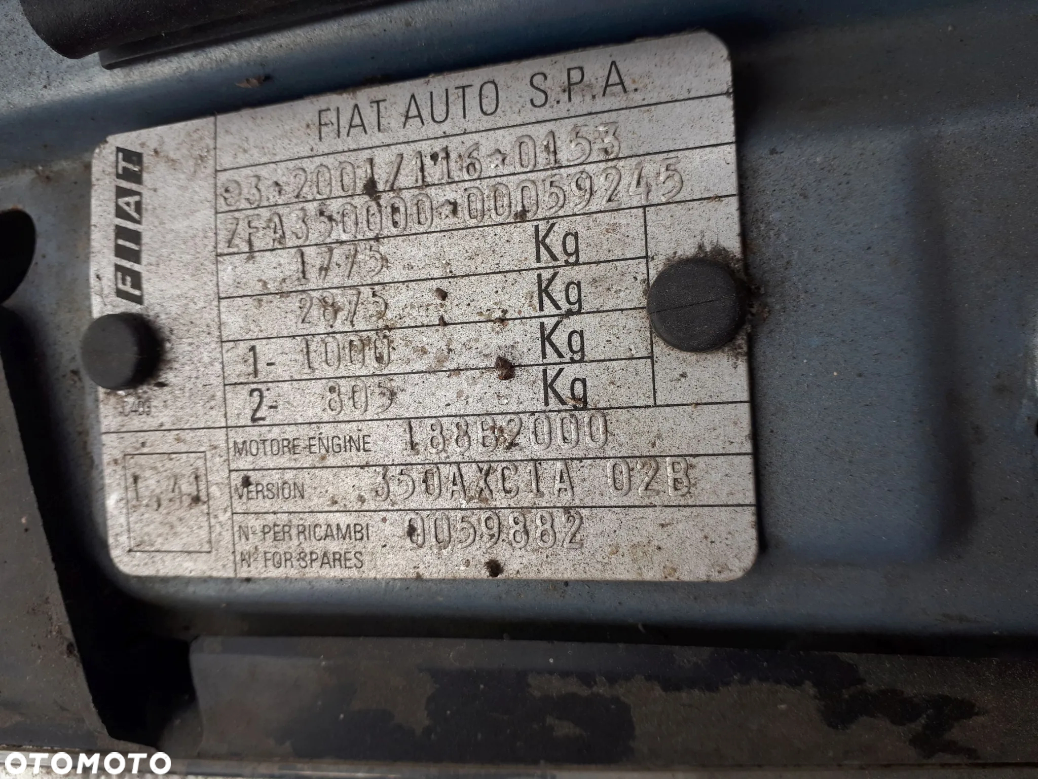 FIAT IDEA 03-10 1.3 16V MJTD MASKA PRZÓD PRZEDNIA 792 - 24