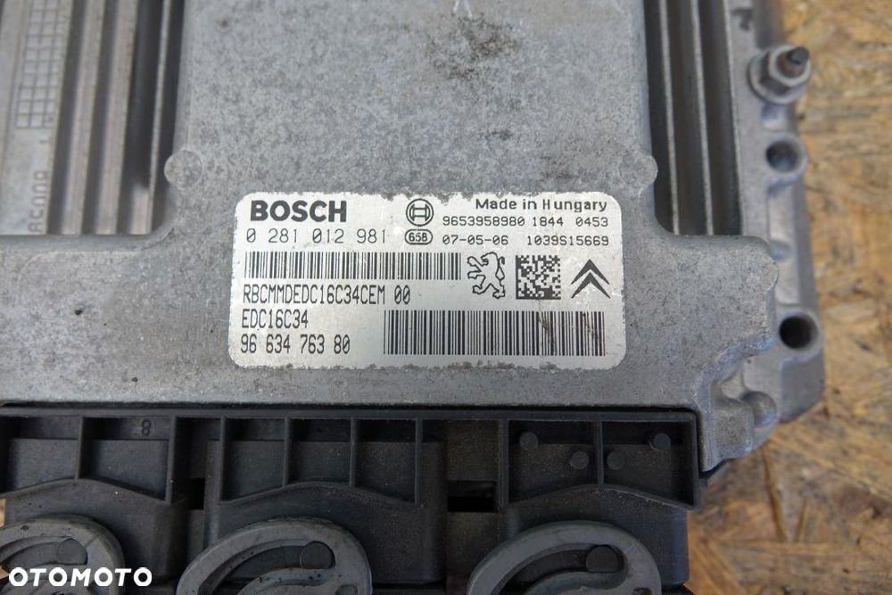 STEROWNIK SILNIKA KOMPUTER CITROEN PEUGEOT 9663476380 - 2