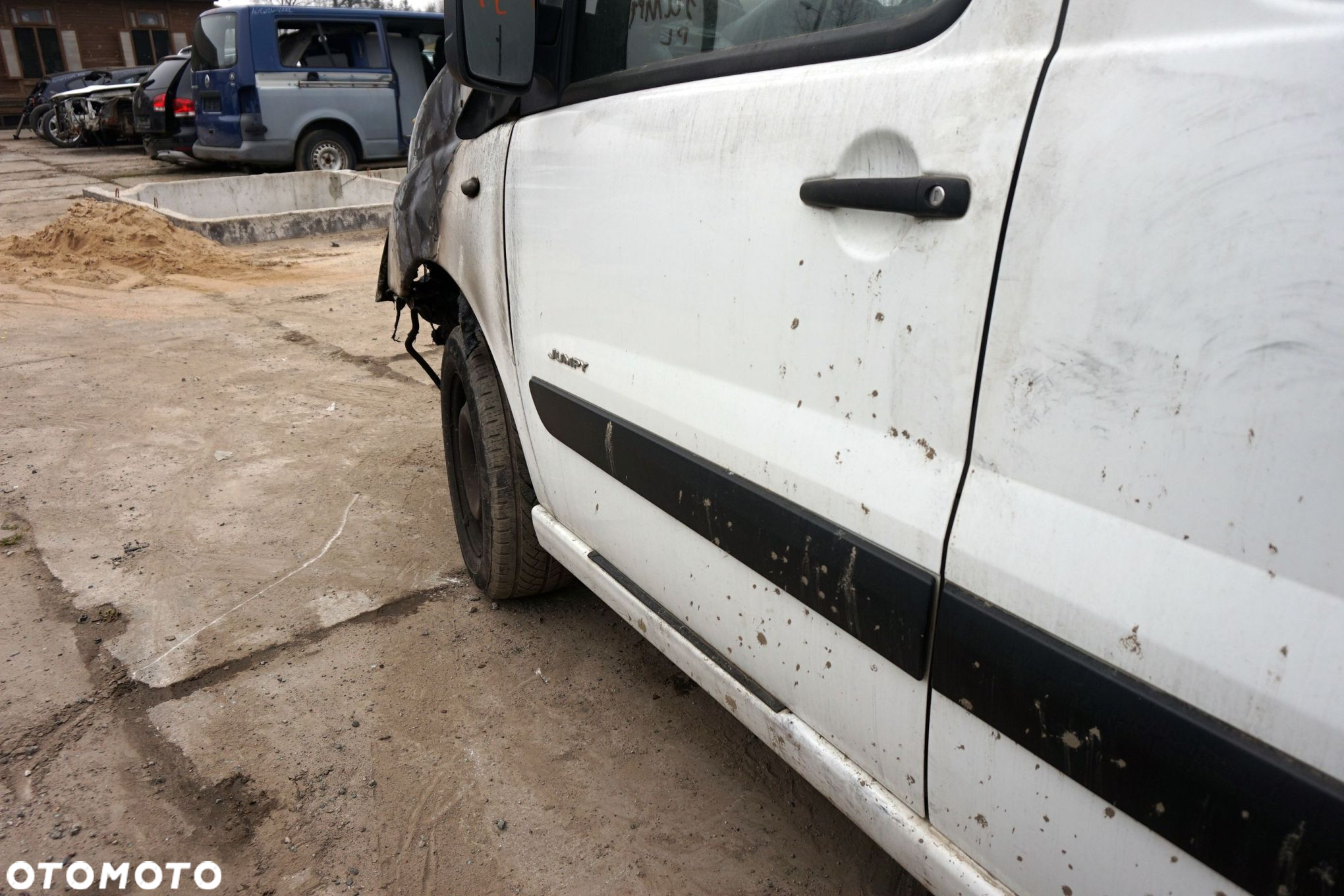 DRZWI PRZEDNIE LEWE JUMPY II L1H1 EWPA  BIAŁY CITROEN 2007-2012 - 2