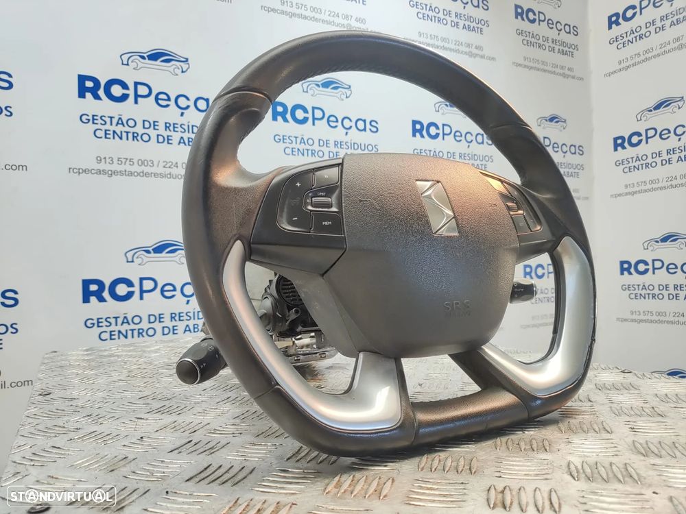 Volante Completo Em Pele Flat Bottom Citroen DS5 - 3