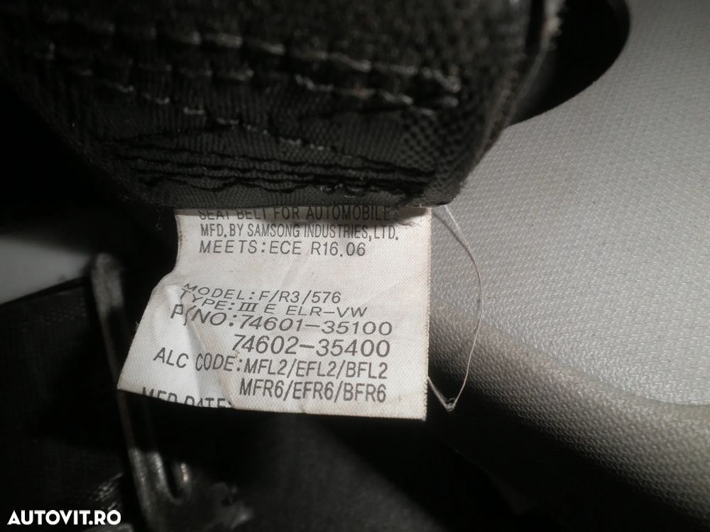 Centura stanga / dreapta fata Ssangyong Tivoli 74602-35100 74601-35100 - 4