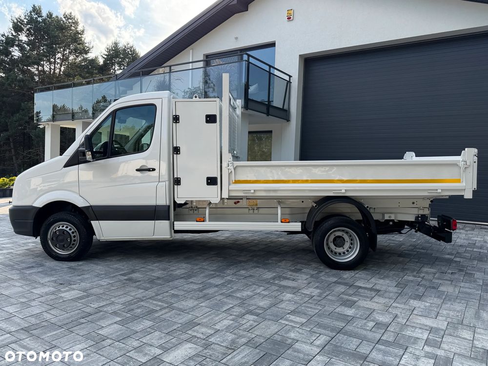 Volkswagen Crafter Wywrotka 2.0 TDI 136km / Fabryczna wywrotka Cabretta / Stan jak nowego! / Oryginalny niski przebieg / Nowe opony / Wywrot tylnozsypowy / FV23% - 10