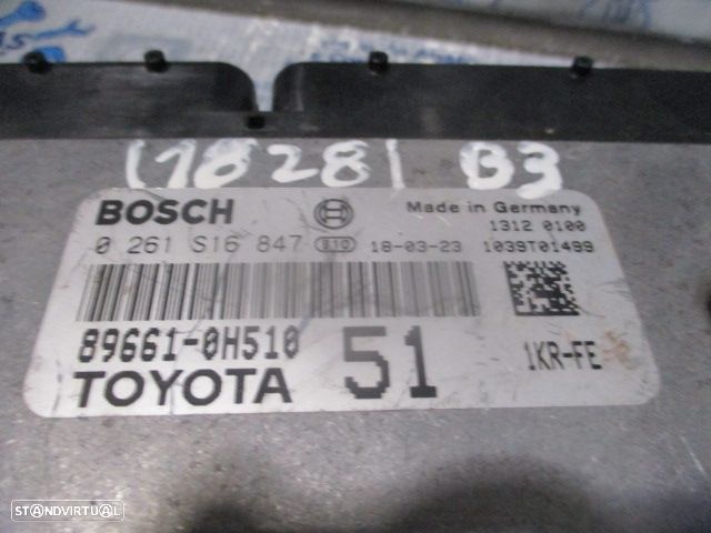 Centralina 261S16847 896610H510 CITROEN C1 B4 2018 1.0I 68CV 5P CINZENTO BOSCH - 4