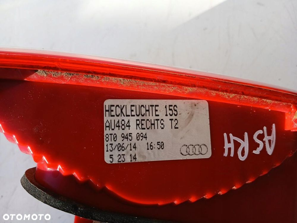 LAMPA TYŁ TYLNA PRAWA Z KLAPY AUDI A5 8T COUPE 8T0945094 - 3