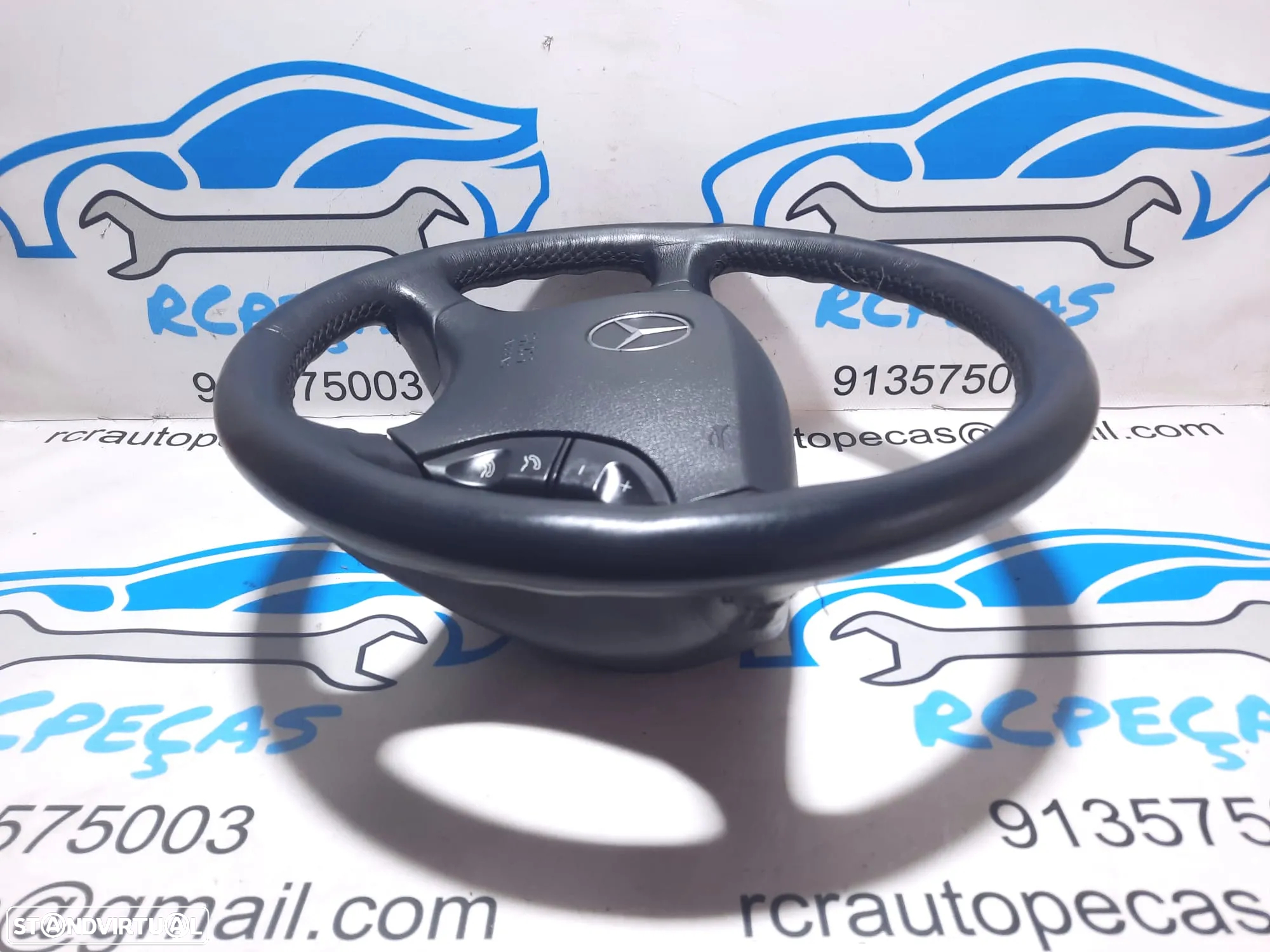 VOLANTE GUIADOR COMPLETO MERCEDES BENZ CLASS S W220 A2204600503 2204600503 CL W215 PELE AIRBAG COMANDOS MULTIFUNÇÕES CONTROLO - 4