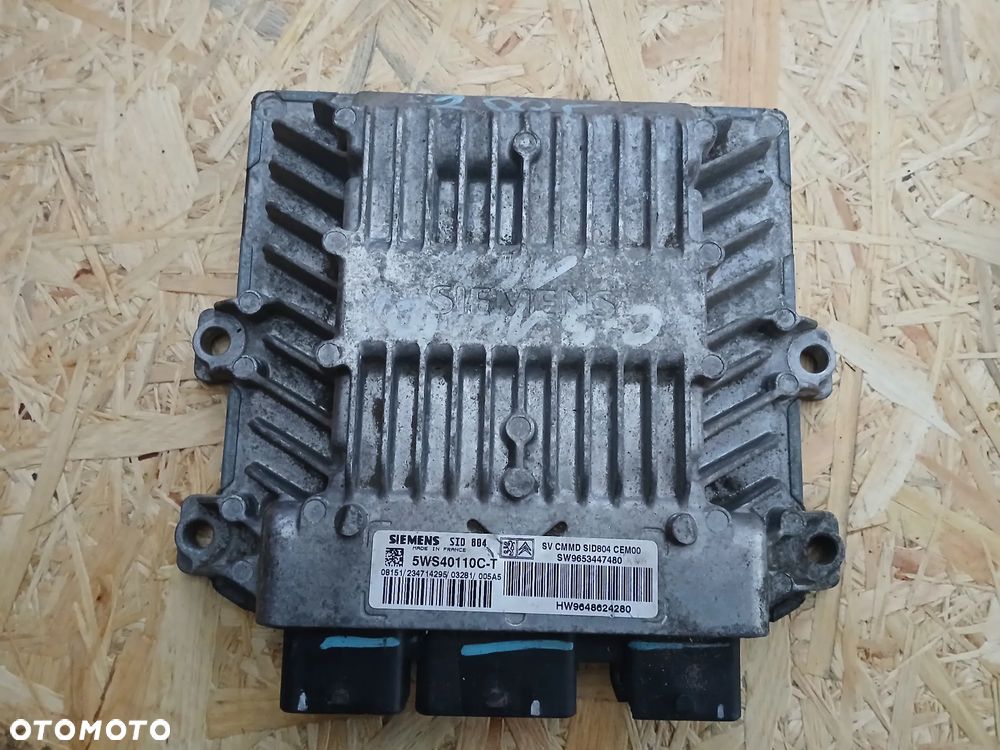 CITROEN 1,4 HDI STEROWNIK KOMPUTER SILNIKA 5WS40110CT SID 804 - 1