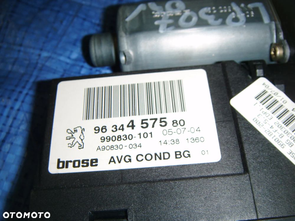 peugeot 307 silnik szyby lewy przód - 2