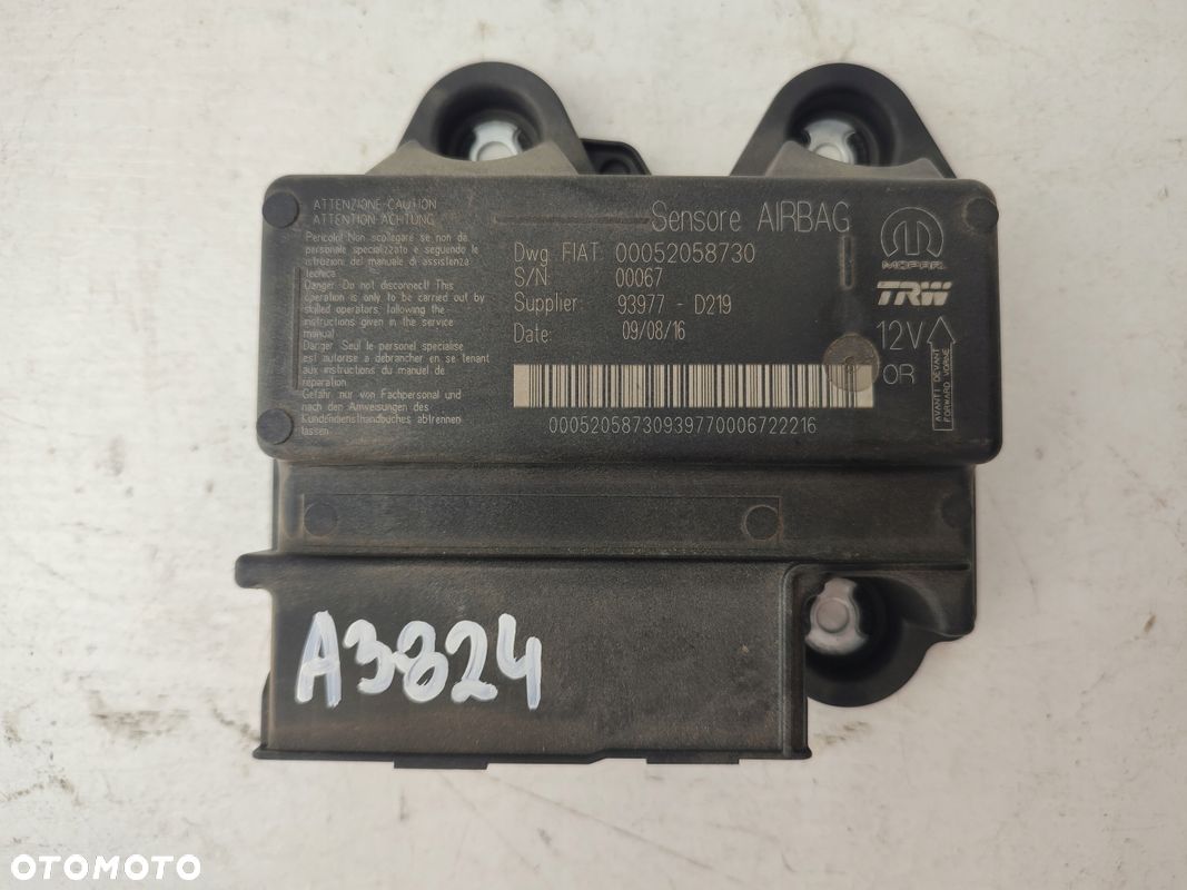 Moduł sensor AIRBAG poduszek FIAT TIPO II 15-20 00052058730 - 1