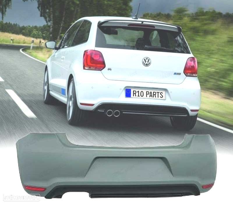 PARA-CHOQUES TRASEIRO VOLKSWAGEN VW POLO 09-14 LOOK GTI - 1