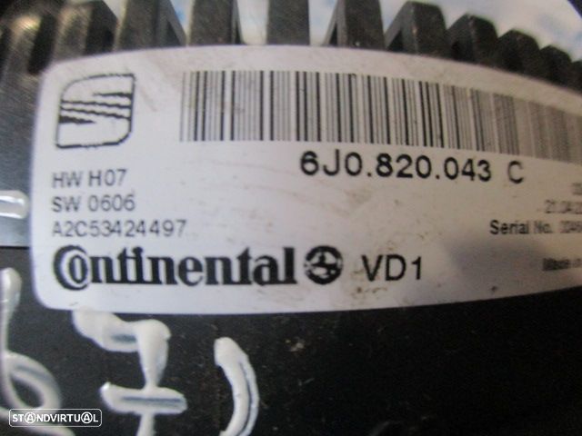 Comando Sofagem 6J0820043C A2C53424497 SEAT IBIZA 6J 2011 1.6TDI 90Cv 3P Preto CONTINENTAL - 4