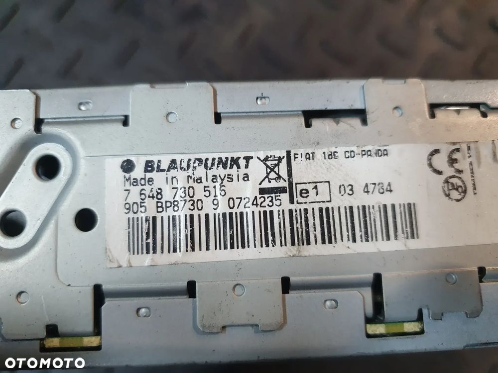 Radio Cd Fiat Panda 7354949830 7648730516 Blaupunkt - 2