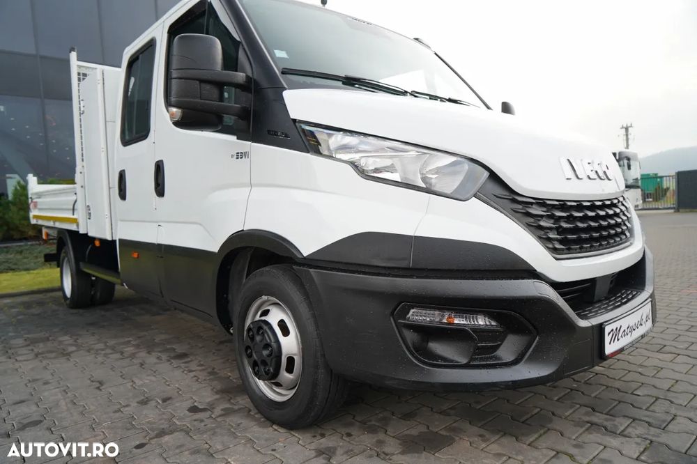 Iveco DAILY 35-140 / BASCULATOR / CU TRACȚIE MÂNĂ / DOUĂ TRACȚII / MANUAL / 6 LOCURI / - 18