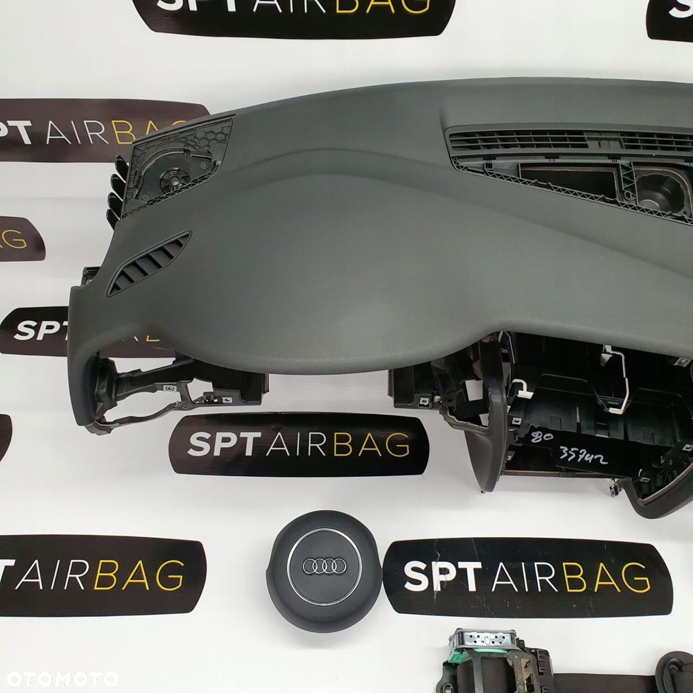 AUDI A4 B8 DESKA ROZDZIELCZA KONSOLA KOKPIT PULPIT PODUSZKI AIRBAG AIR BAG PASY KIT SET - 2