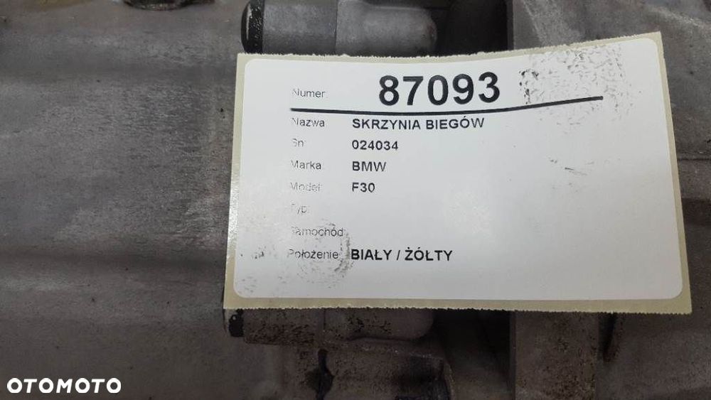SKRZYNIA BIEGÓW AUTOMATYCZNA 8678883 GA8HP50Z BMW F30 F31 2.0 D 163 - 6