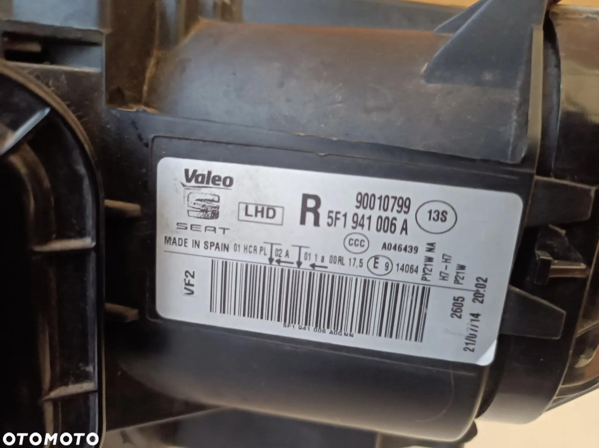 SEAT LEON III 12- ZWYKŁA LAMPA PRAWY PRZÓD 5F1941006A - 12