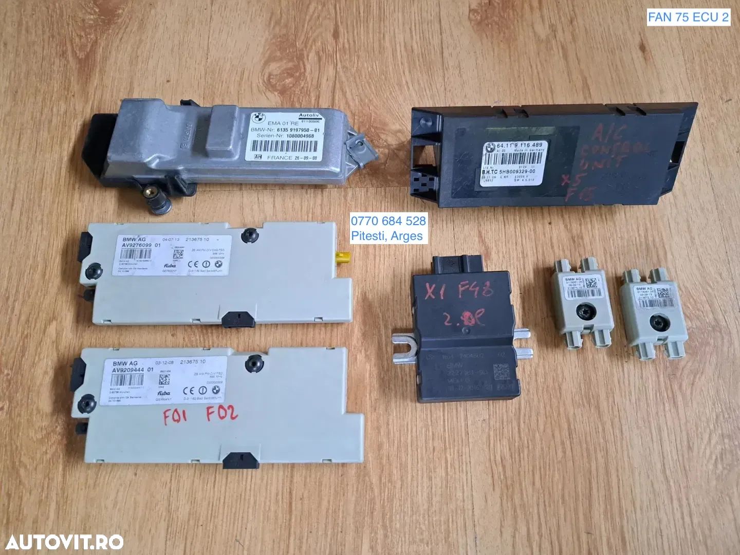 Modul centura dreapta Modul aplificator antena unitate control clima modul pompa combustibil F10 F06 F13 F01 LCI F02 LCI F03 LCI - 1