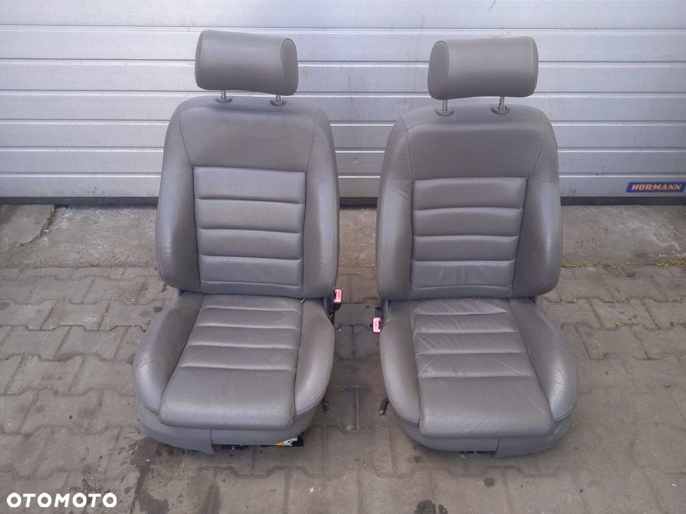 Fotel Kierowcy Pasażera Oparcie Kanapy Audi A6 C5 Skórzane - 1