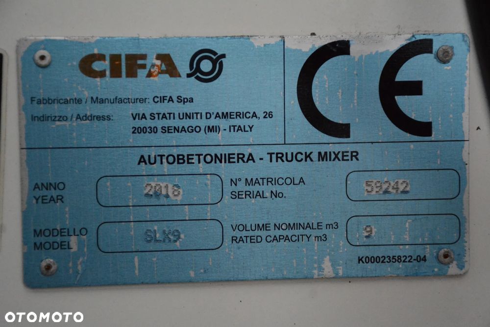 MAN TGS 32.420 / 2019r / 8x4 / Zabudowa CIFA / Niski przebieg / 9m3 / Nowe opony - 13