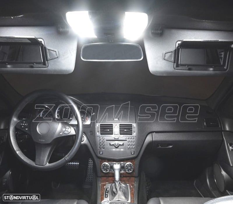 KIT COMPLETO DE 19 LAMPADAS LED INTERIOR PARA MERCEDES CLASE ML W163 ML320 ML350 ML430 ML500 98-05 - 6