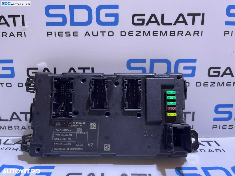 Unitate Modul Calculator Panou Tablou Sigurante Relee Confort Comfort BMW Seria 3 F30 F31 F80 2011 - 2019 Cod 9293307 6135929330701 A2C30450107 [L3565] - 1